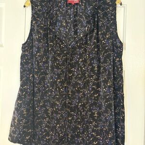 FINAL PRICE Elegant Floral Sleeveless Blouse